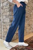 Made in Italy Baby Cord Classic Slim Jogger Navy